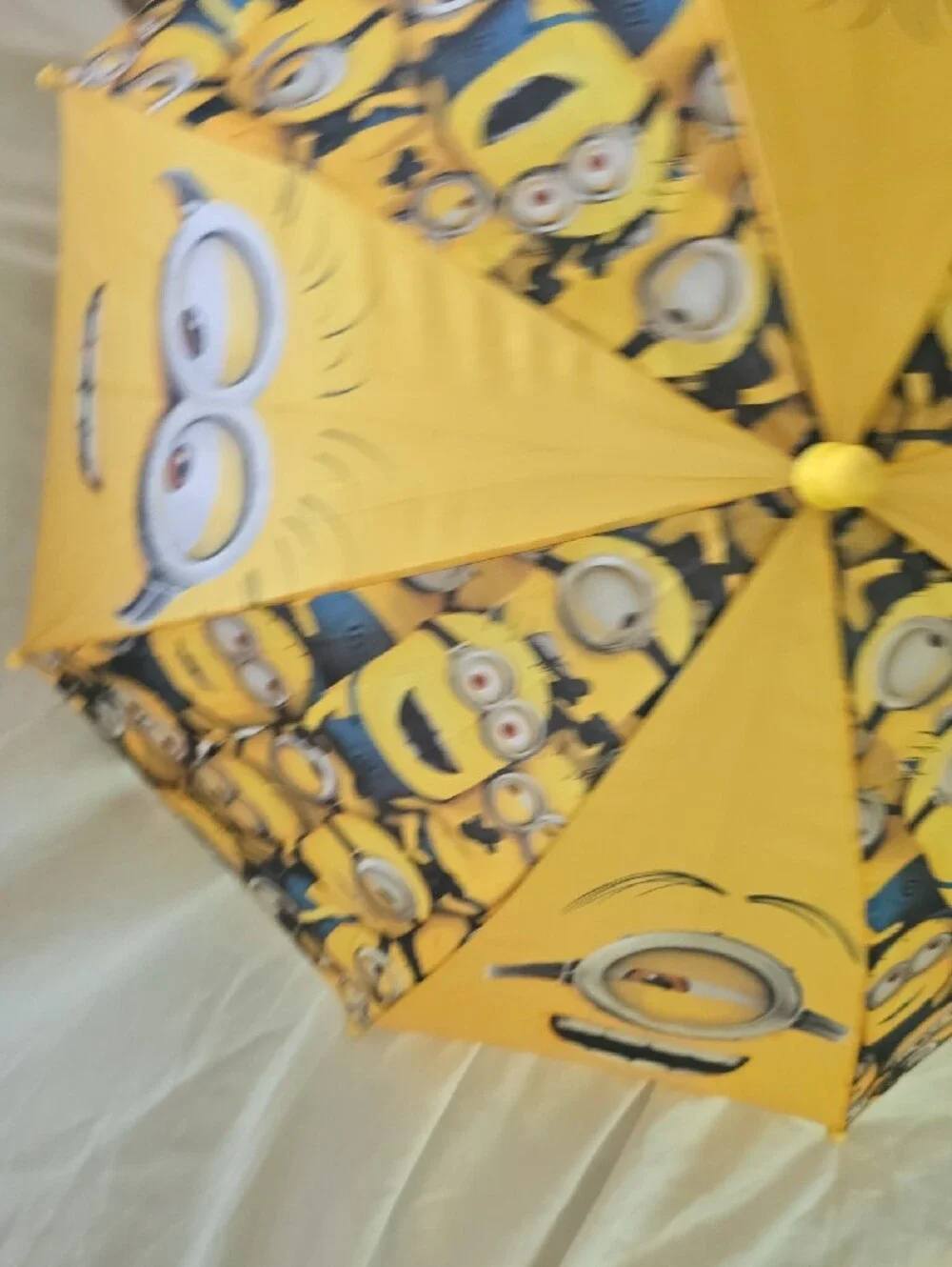 Minions Yellow Kids Umbrella with Character Handle